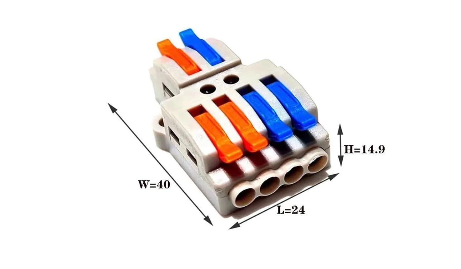 Wire Connectors 2-12 pins Screw Fixing Push-in Quick Docking Cable Universal Compact Electrical Wiring Terminal Block Connector