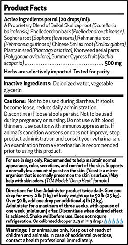 Pet Wellbeing Derma Support Gold for Dogs - Normal Skin Yeast Balance, Occasional Itching, Healthy Odor, Baikal Skullcap, Phellodendron - Veterinarian-Formulated Herbal Supplement 2 oz (59 ml) - Image 5