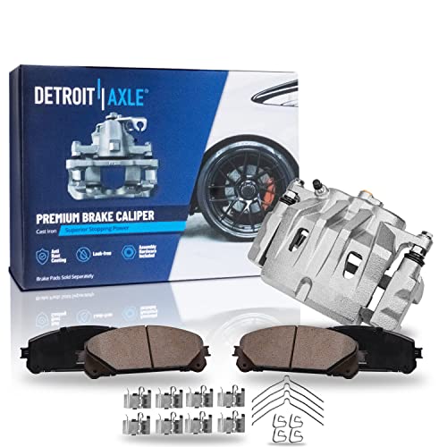Image of Detroit Axle - Front Brake Caliper Brake Pads for Lexus RX350 RX450h | Lexus NX200t NX250 NX300 NX300h NX350 NX350h Toyota Crown Highlander, Copper-Free Ceramic Brake Pad Brake Caliper Replacement