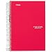 Five Star Spiral Notebook, 1 Subject, College Ruled Paper, 100 Sheets, 7" x 5", Personal Size, Red (73968)