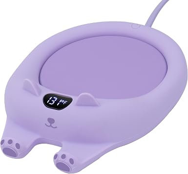 PUSEE Mug Warmer,Coffee Warmer for Desk Candle Warmer Auto Shut Off,Coffee Cup Warmer with 3 Temp Settings,Electric Beverage Warmer Plate for Coffee,Tea,Water Milk and CocoaNot Include Cup