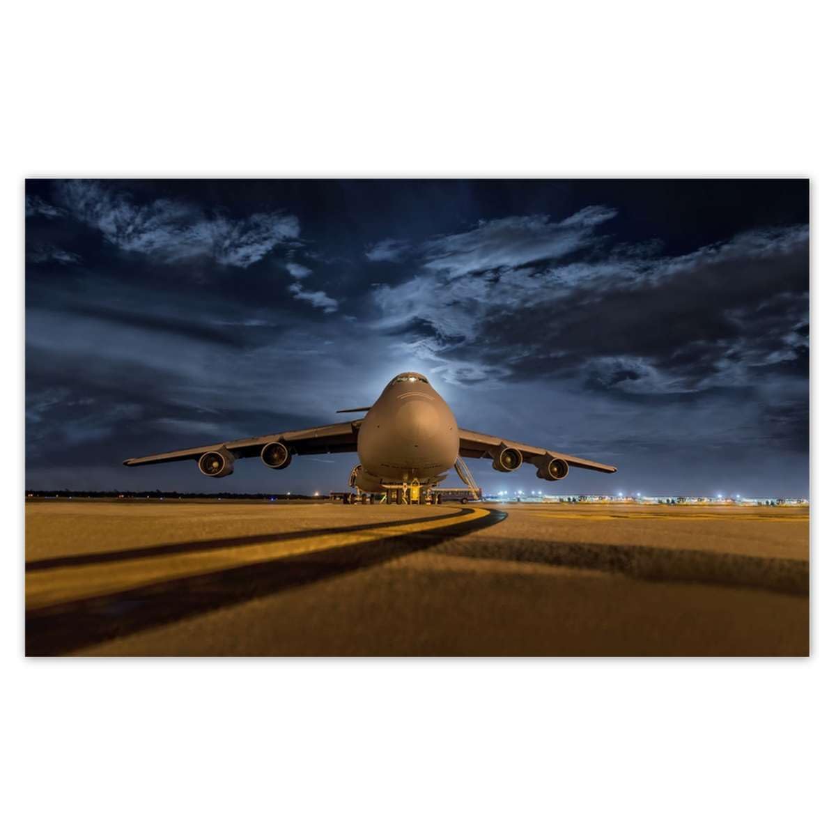 Papier peint intissé gros avion aéroport pour créer une chambre d'enfant thématique voyage