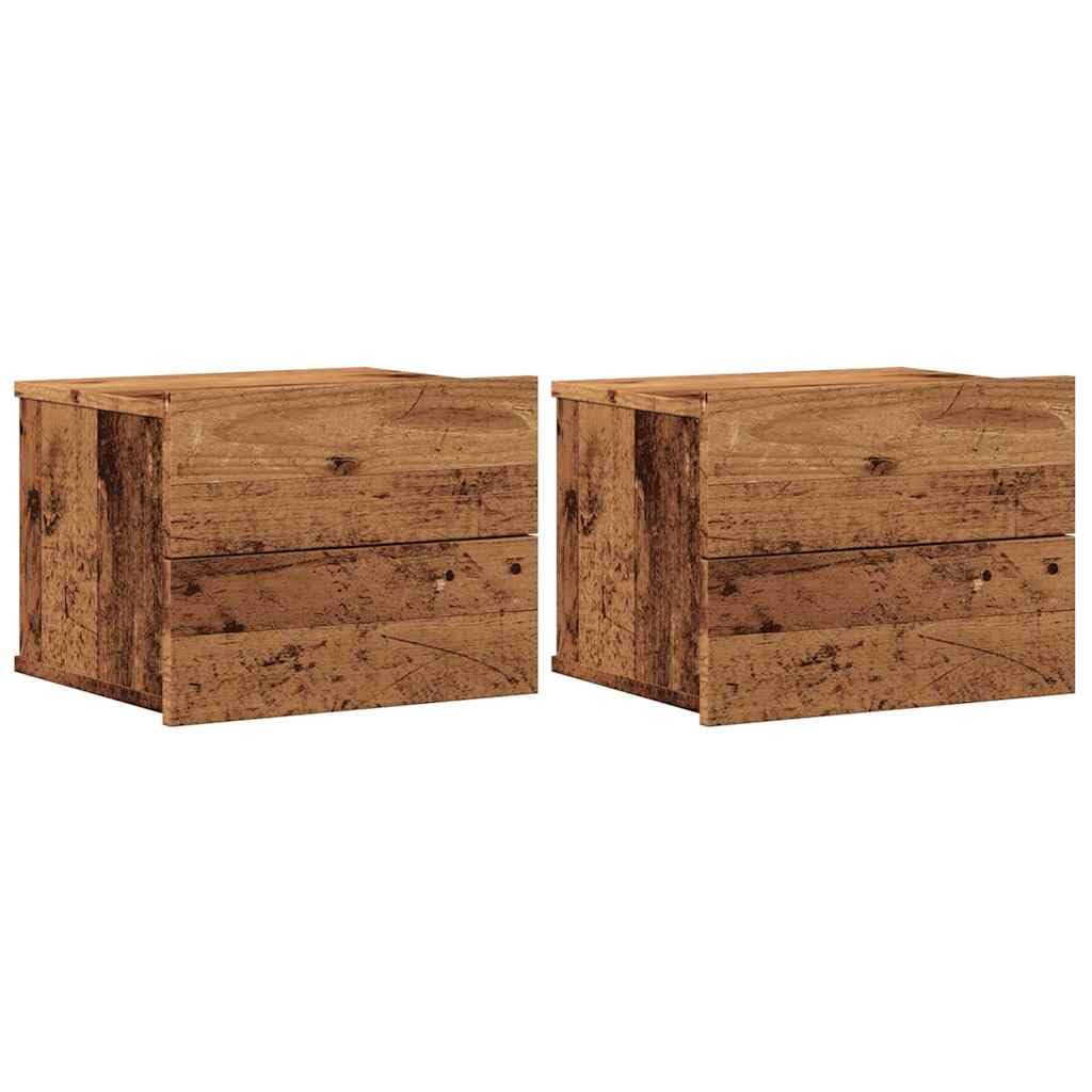 Table de chevet murale en bois d'ingénierie pour chambre épurée
