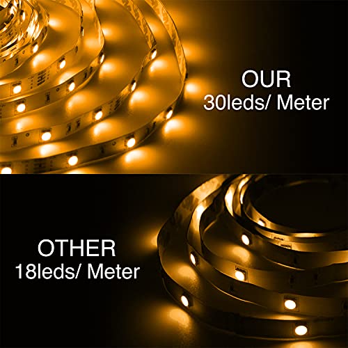Daybetter Led Strip Lights 32.8Ft 5050 Rgb 300 Leds Color Changing Lights Strip For Bedroom, Desk, Home Decoration, With Remote And 12V Power Supply #TOP1
