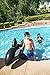 H2OGO! Jumbo Whale Rider Inflatable Pool Float