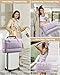 LOVEVOOK Large Travel Duffle Bag, Weekender Bags for Women With Shoe Compartment, Overnight Hospital Bag For Women Labor Delivery, Carry on Bag Personal Item Travel Bag, Yoga Gym Duffel, Purple