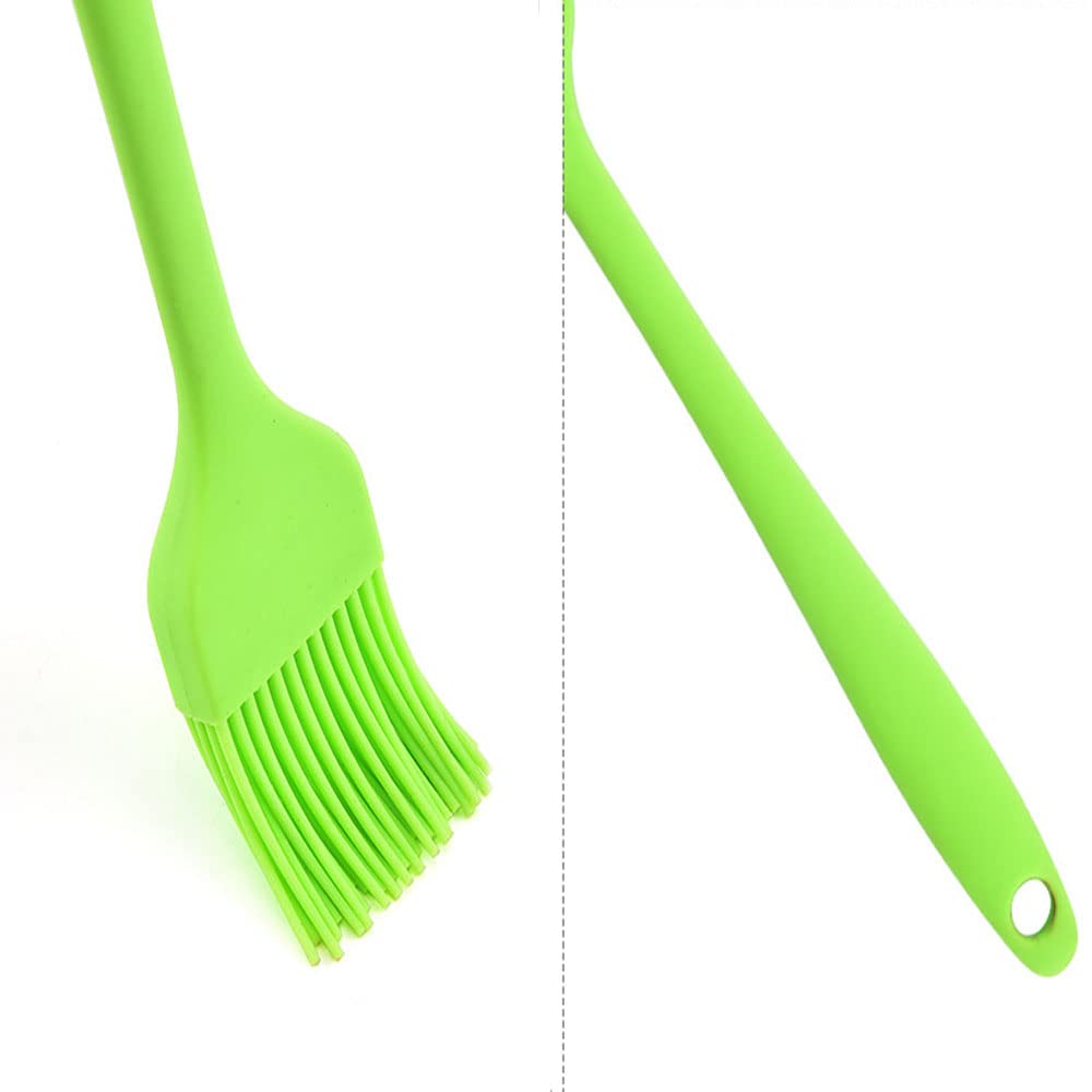 Silikonpinsel, Grillpinsel, Backpinsel, Silikon-Pinsel, Grill, Backen, Gebäck, Ölpinsel, Honigpinsel, Soßenpinsel (3 Stück, rot)
