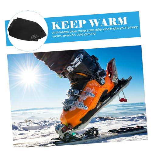 1 par de overshoes de senderismo protectores para botas de esquí para actividades al aire libre, accesorios de calzado convenientes miniatura 5