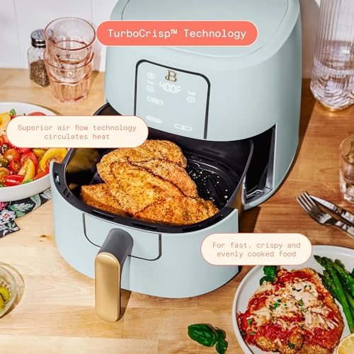 6 Quart Digital Air Fryer, Large Touch Screen Air Fryer with Programmable Time & Temperature Control, 4-in-1 Roast Reheat Dehydrate, Nonstick Design (Hydrangea) - Image 2