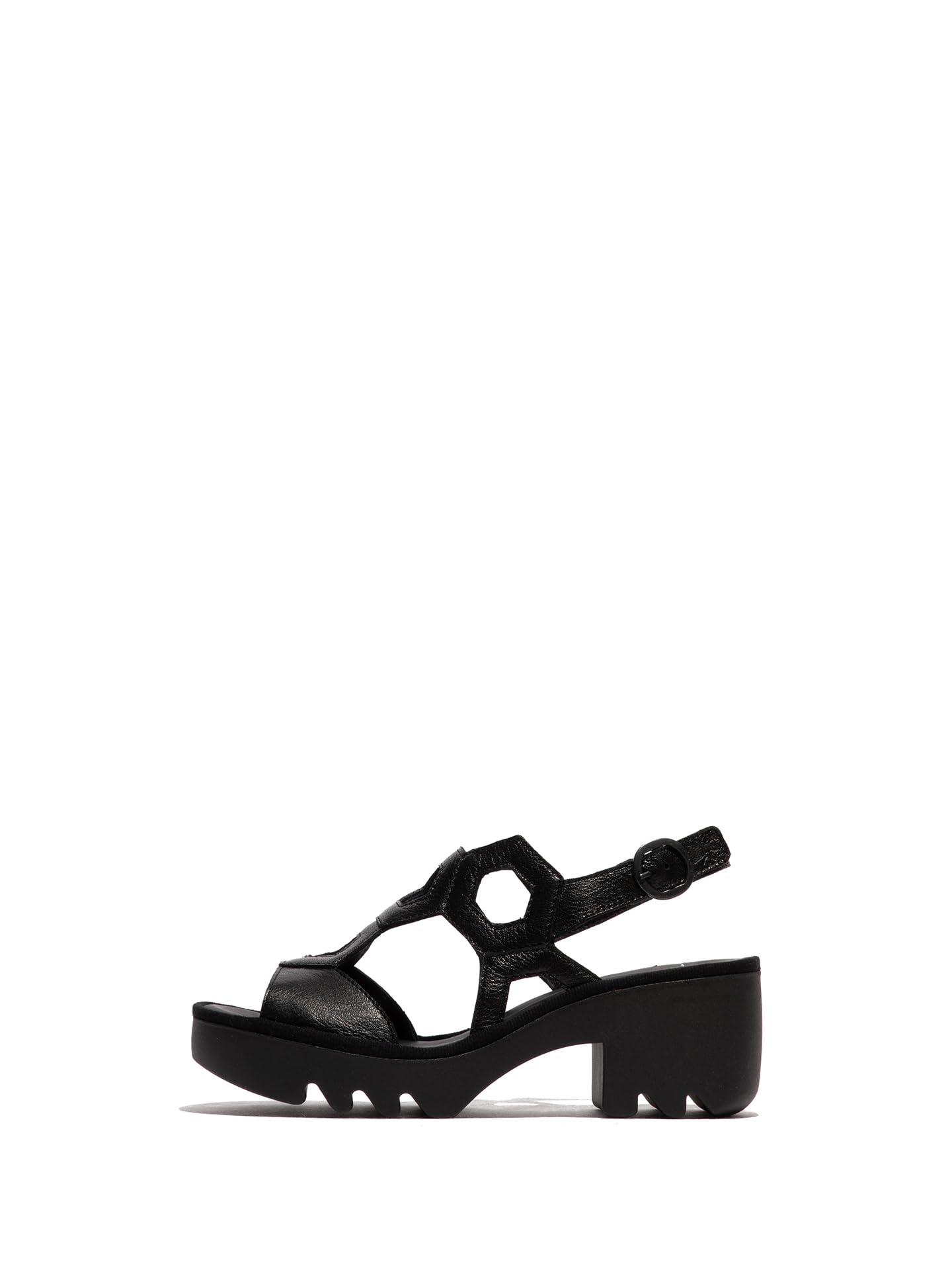 Fly London TEWA573FLY Women's Sandal, Black