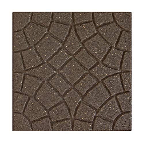 RIBILAND Ribimex PRGOMDJ102 - Baldosas para terraza (45 x 45 cm), Color marrón