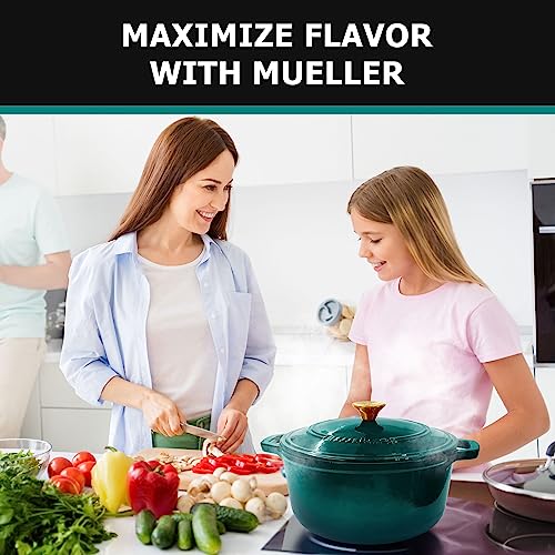 Mueller Home DuraCast 6-Quart Dutch Oven Emerald thumbnail 7