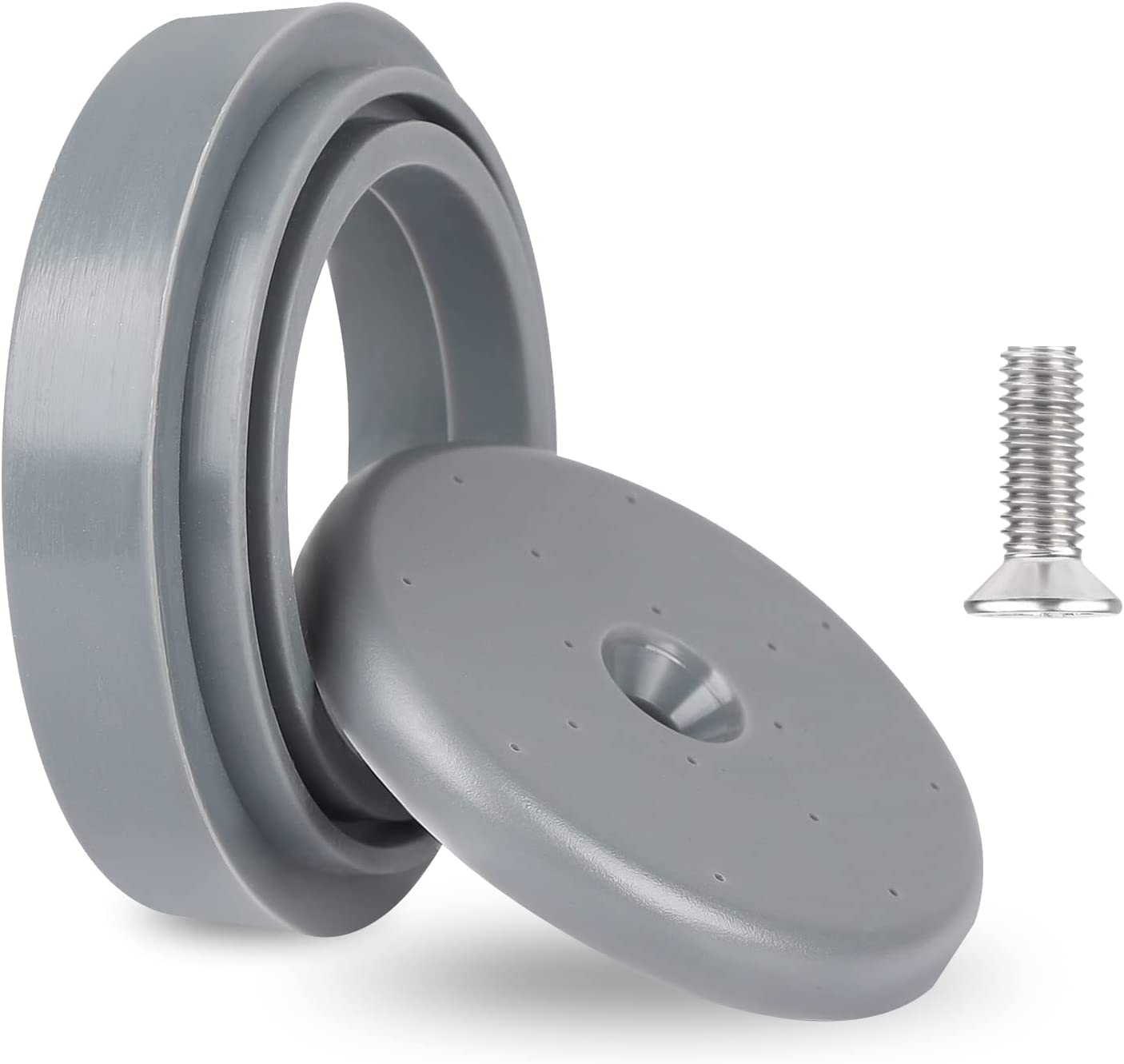 TBER Kit de reparación de válvula de pulverización de preenjuague gris para todos los fregaderos de cocina comerciales, rociador, parachoques facial y pieza de reparación de tornillos (gris)