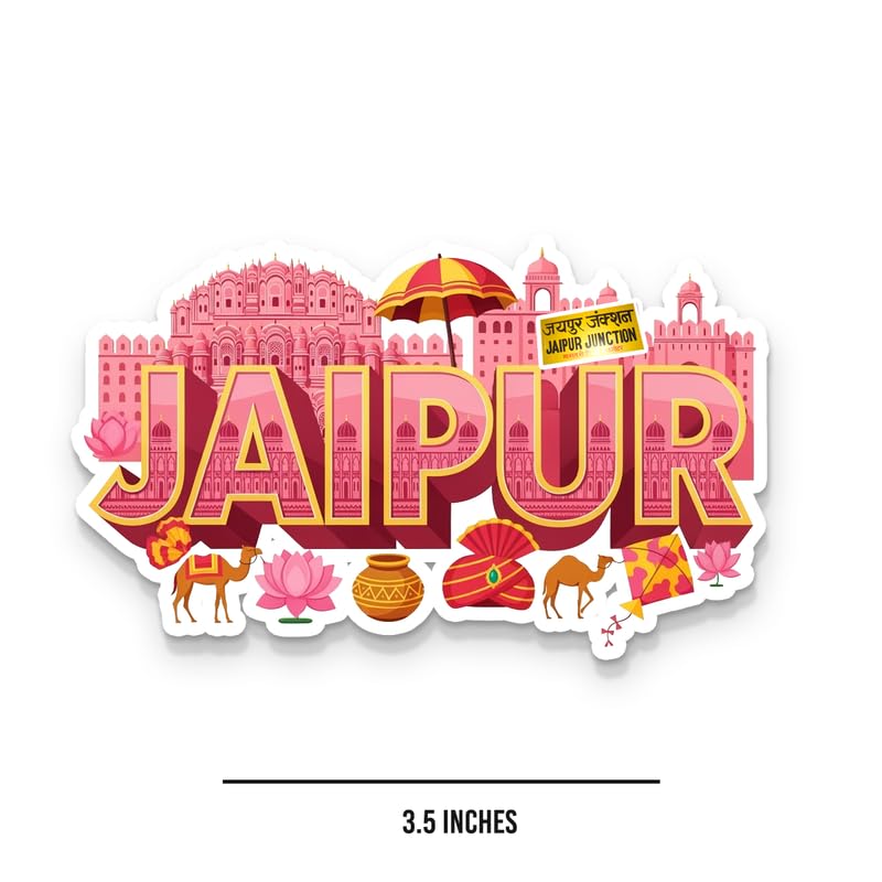 Image of Jaipur Fridge Magnets, Glossy Finish, Stylish Magnet for Fridge, Wardrobe & Metal Surfaces