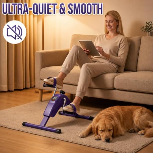 Under Desk Bike Pedal Exerciser, Mini Exercise Bike for Arm and Leg Workout by Gkyet - Used condition - Image 6