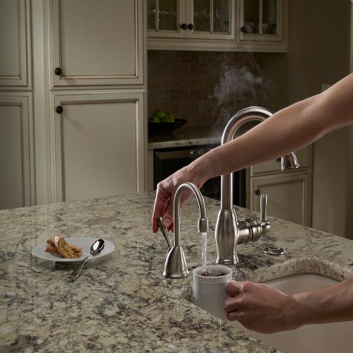 InSinkErator View Instant Hot Water Dispenser System - Faucet & Tank, Satin Nickel, H-View-SN 14.6 x 10 x 8.4 inches - image 6