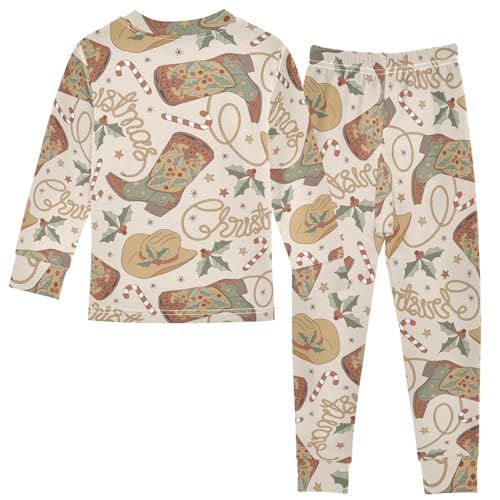 Pajama Sets Long Sleeve Soft Comfy Sleepwear 2 Piece PJS 3-8T3