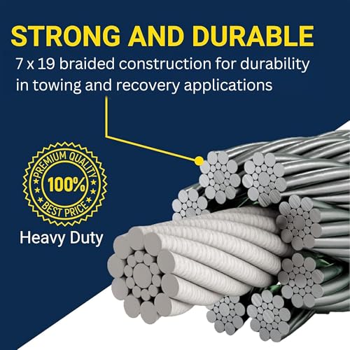 Tie Down 59379 Galvanized Steel Winch Cable - 4,200 lb. Capacity, 3/16"" x 20'" by Tie Down - Image 2