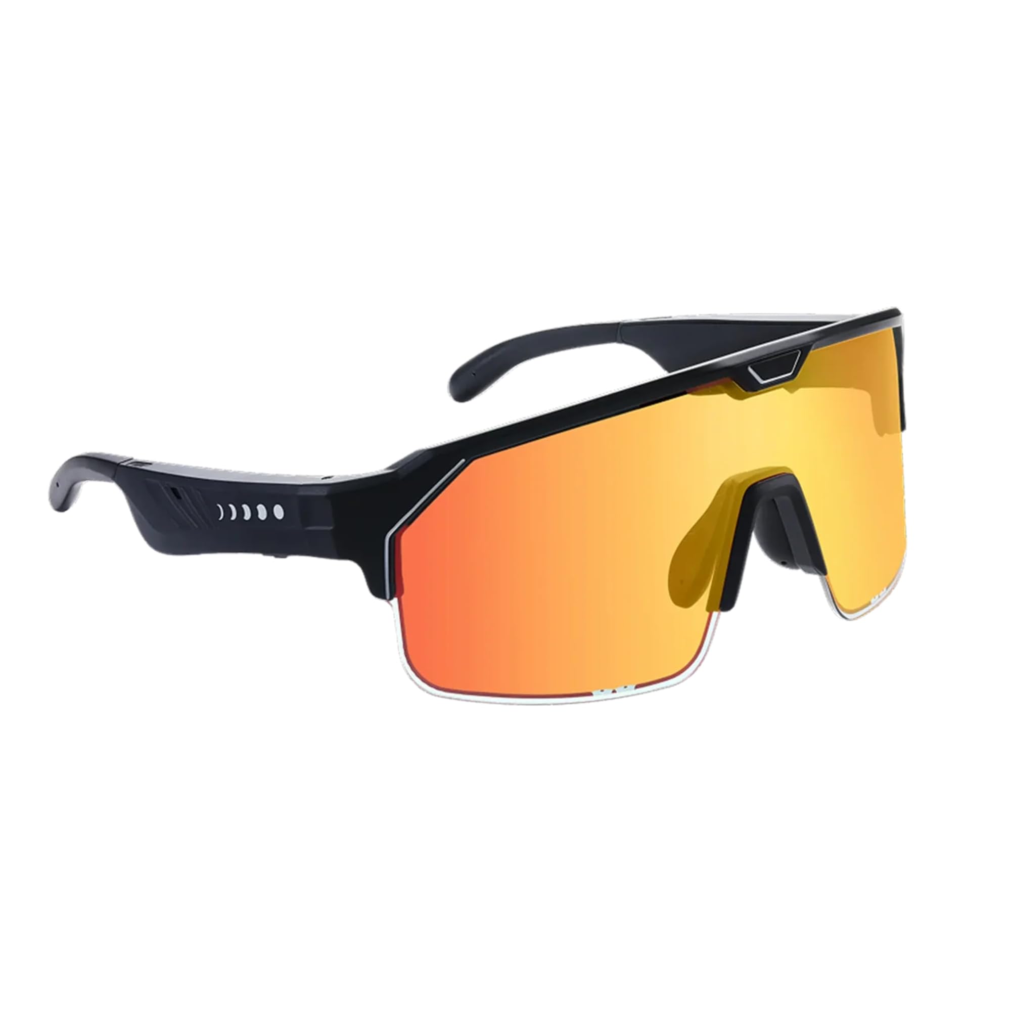 CHAMELO Music Shield Sports Sunglasses with Bluetooth Open-Ear Audio