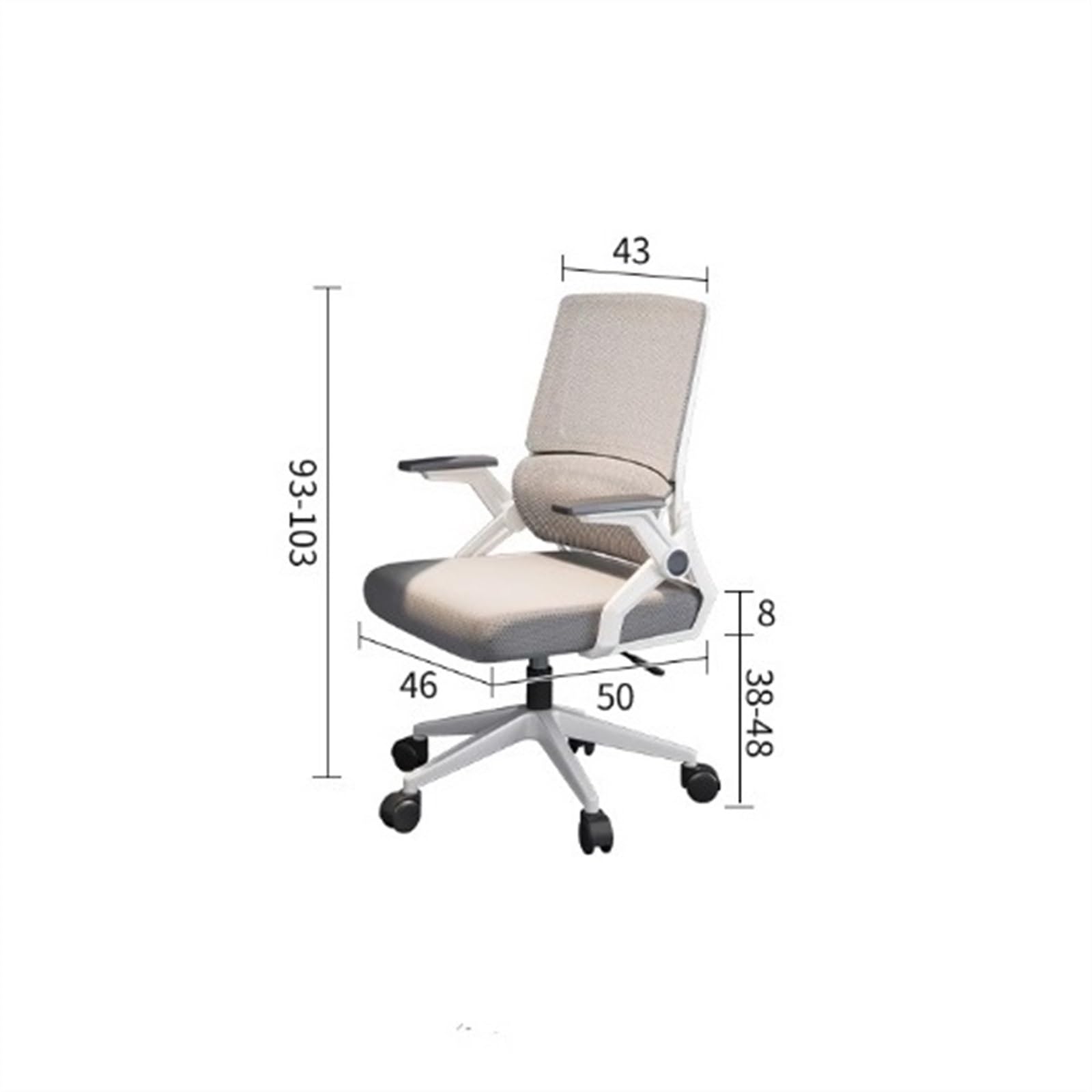 Krzesło biurowe Ergonomiczne krzesło Wygodny domowy fotel do gier z podparciem lędźwiowym i zagłówkiem Krzesło biurowe Krzesło biurowe z wysokim oparciem Wygodny fotel komputerowy(Czarny)