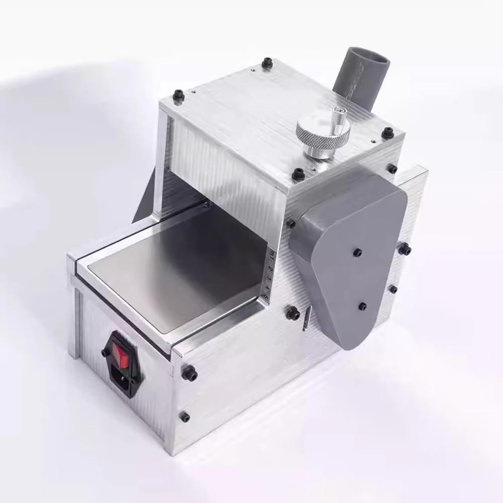Strugarka do Obróbki Drewna AC 220 V, 100 mm, Strugarka Stołowa z Głowicą Spiralną i Portem do Odsysania Pyłu