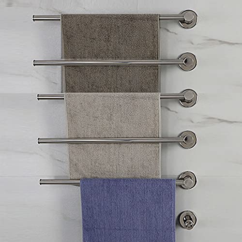 Calentador de toallas de pared para baño que elimina la humedad con interruptor 4