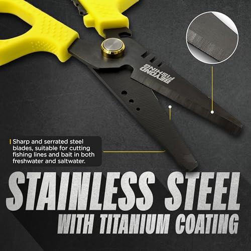 Beyond Fishing Pro Shears 6.5 in - Yellow - image 4