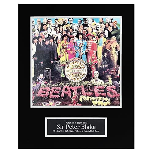 Photo dédicacée de Sir Peter Blake de Firma Stella – Icône des Beatles – Authentique signé à la main avec COA… - Les Beatles, Paul McCartney, John Lennon, RIngo Starr, George Harrison Photo dédicacée de Sir Peter Blake de Firma Stella – Icône des Beatles – Authentique signé à la main avec COA…