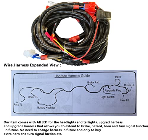 Golf Cart Yamaha Led Lights Kit | G14, G16, G19, G22 Golf Cart Led Headlight And Tail Light Kit #TOP4