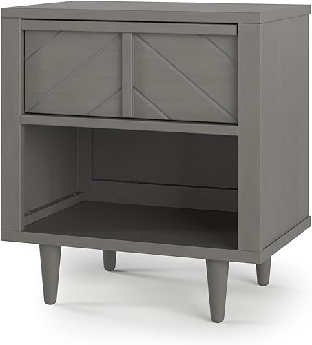 Child Craft Surrey Hill - Mesita de noche con 1 cajón para guardería o dormitorio, cajón de almacenamiento grande, hecha de madera de pino