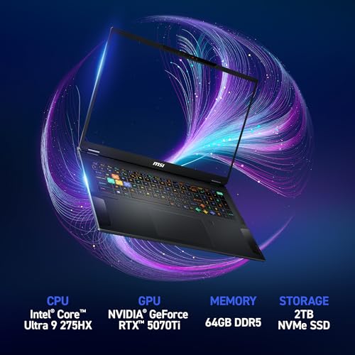 MSI Stealth 18 HX AI Gaming Laptop - 18" 4K Mini LED - Notebook - Immagine 1