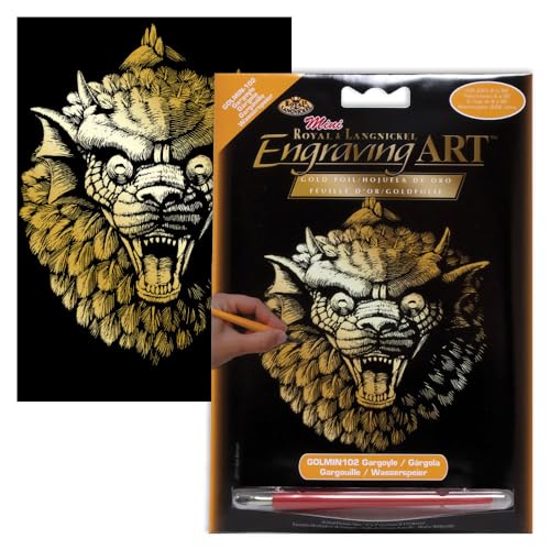 Gargoyle Gold Foil Engraving Art Kit