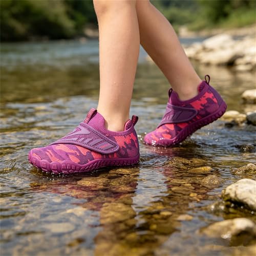 Image of KUBUA Multifunctional Kids Water Shoes Boys Girls Quick Dry Swim Aqua Socks | Wide Toe Box, Lightweight, Barefoot-Style, Breathable, Beach, Pool, Kayak, Water Parks, Hiking, Toddler, Little Kid, Big Kid