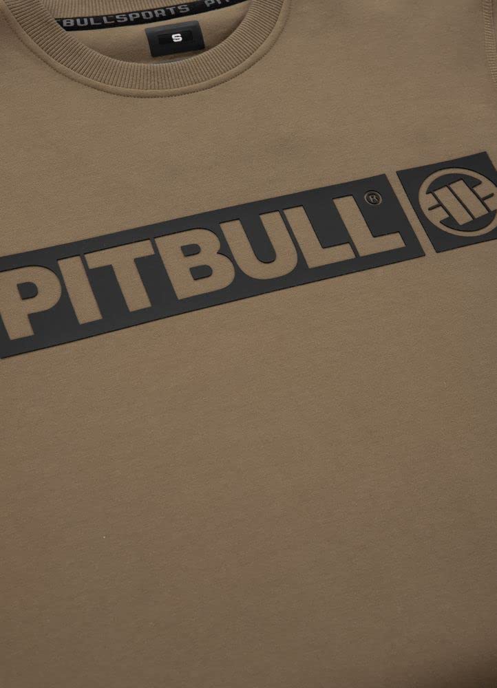 PITBULL - Felpa Uomo Cotone West Coast Beyer - Felpe Uomo Senza Cappuccio, Sweatshirt Uomo, Felpa Senza Cappuccio, Elasticità E Materiale Interno Liscio, Felpe Cotone