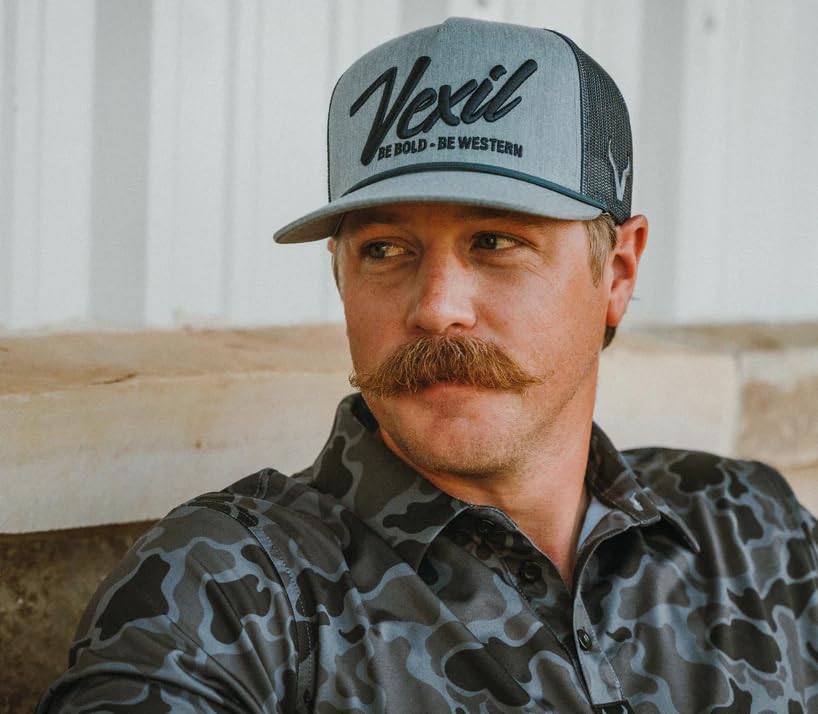 Image of Vexil American Rancher Adjustable Snapback Western Lifestyle Rodeo Southwest Inspired Meshback Hat