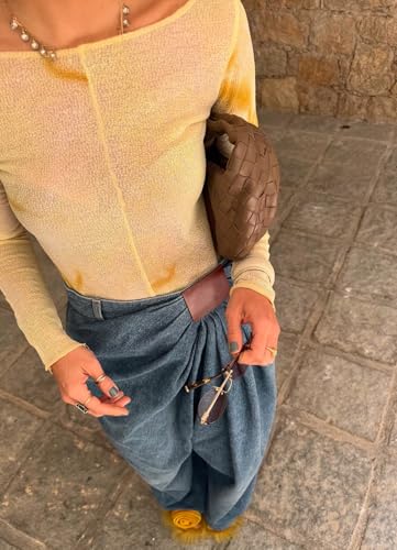 Women's Denim Harem Pants Casual High Waist Pleated Wide Leg Jogger Denim Pants Streetwear4