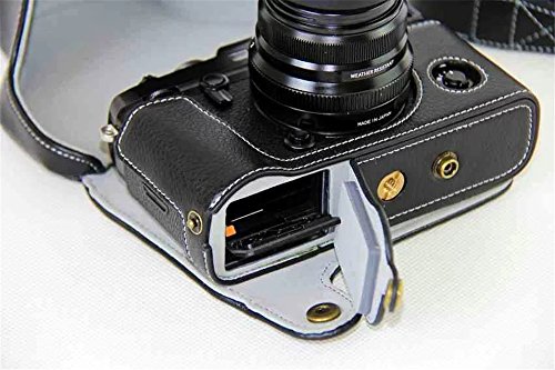 X-Pro2 Kameratasche von Zakao, echtes Vollkörper-Gehäuse, Öffnung unten, schützende Leder-Kameratasche für Fujifilm Fuji… – Bild 4