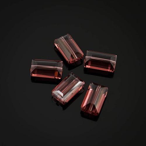 Miniatura 3 de 25 piezas Adabele cuentas austriacas de cristal facetado de 14 mm, rectangulares sueltas, amatista, compatibles con cristales Swarovski Preciosa