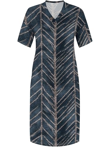 Image of SUZONANA Plus Size Denim Print Maxi Dresses for Women Casual V Neck Short Sleeve with Pockets Soft Jean Look Dress XL-6XL