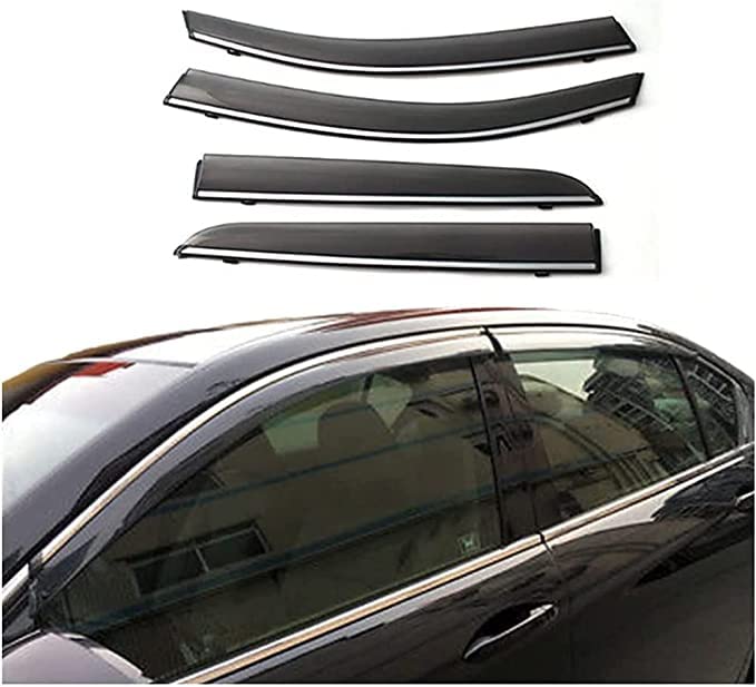 4 Piezas para Ho-nda Accord Sedan 2003-2007 Lado De Automóviles Windows Deflectores De Viento Parabrisas Tinte Viseras Solares Deflectores Aire