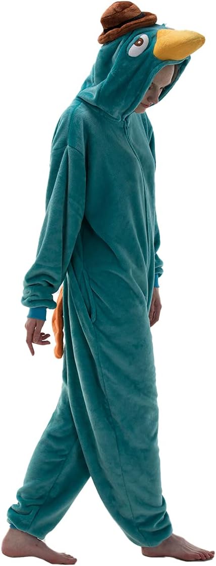 Fitted Unisex Adult Bear Onesie Pajamas, Halloween Sherpa Women's Cosplay Animal One Piece Costume