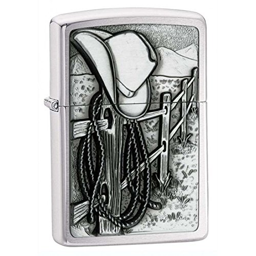 Encendedor Zippo personalizado con grabado cowboy miniatura 1