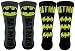 Batman Mens Athletic Crew Socks 2 Pair Pack (One Size, Black/Blue/Yellow)