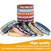 OUDQFCJ Pulseras Motivacionales de Silicona con Frases Positivas Imagen de OUDQFCJ Pulseras Motivacionales de Silicona con Frases Positivas