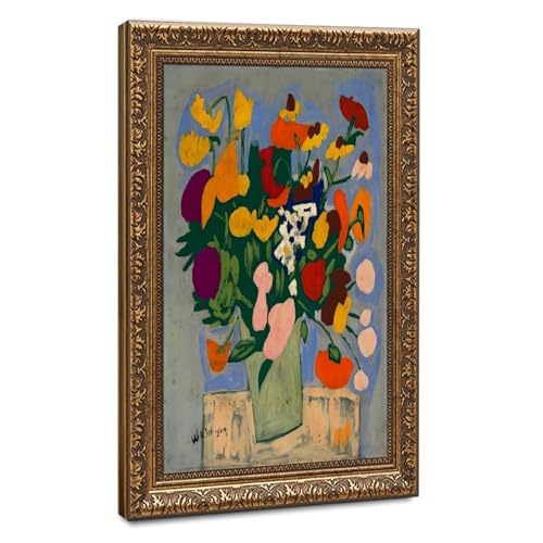 Impression sur toile Fleurs William H. Johnson pour habiller un mur vide de salon