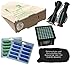 Produktbild Super-Spar-Set, 20 Staubbeutel, 20 Duftstäbchen, Hygienefeinfilter, Motorschutzfilter, Ersatz Bürsten EB 350 geeignet für Vorwerk VK 130 131
