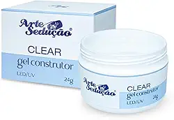 Gel para Unhas Arte Sedução Clear Transparente, 24g, Gel Construtor Alongamento de Unhas