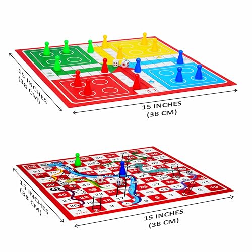 Ludo y Snakes & Ladders Juego de Mesa para niños y adultos miniatura 3