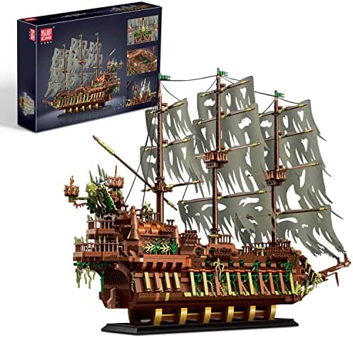 Mould King Pirate Ship Building Blocks Set, Ship Model Building Blocks Toys 13138, Simulation Ship Model Building Bricks Toy, 3653 Pieces for Model Fans and Kids 14+ Years