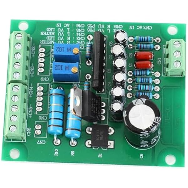 Stereofoniczny Miernik VU Płyta Sterownicza Profesjonalny Układ Audio VU Drive IC z funkcją Wyciszenia dla Zasilacza AC 12 V Dwustronna Płytka PCB 55x66mm